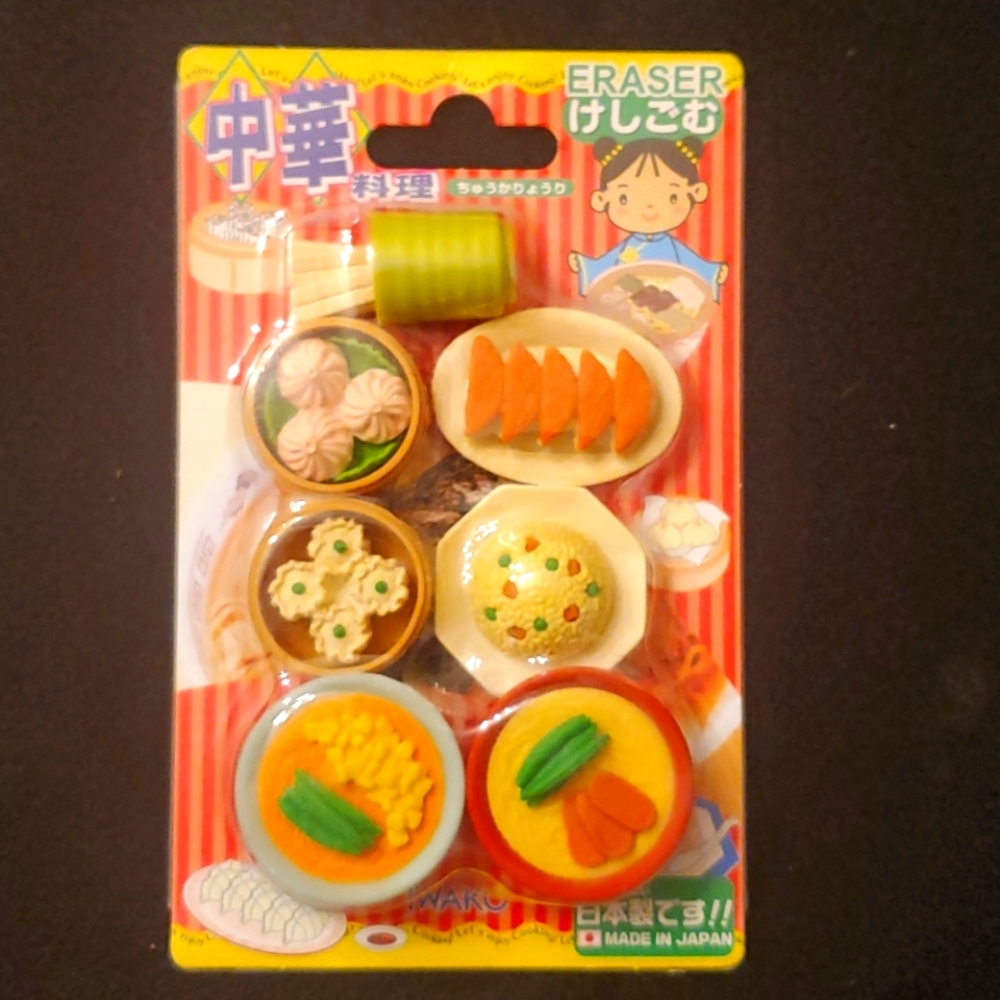 Iwako Japanese eraser set sushi